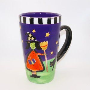 Halloween Witch Coffee Mug by Ellen Crimi-Trent